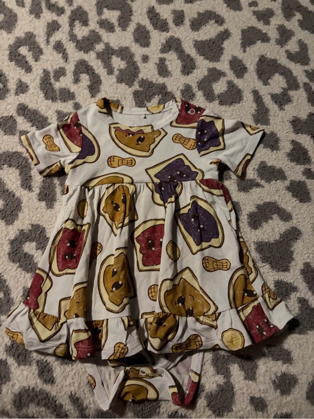Posh peanut peanut butter jelly time bodysuit twirl 12-18months